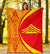 Hawaii Premium Blanket Mauna Kea Polynesian - Circle Style Red And Yellow - Polynesian Pride