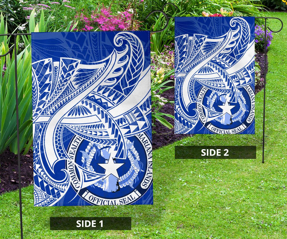 Northern Mariana Islands Flag - Seal CNMI With Curve Patterns - Polynesian Pride