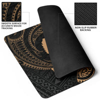 Pohnpei Micronesia Mouse Pad - Gold Tribal Wave - Polynesian Pride