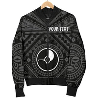 Yap Personalised Men's Bomber Jacket - Yap Seal With Polynesian Tattoo Style - Polynesian Pride