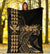 Hawaii Map Kanaka Polynesian Hula Girl Premium Blanket - Gold - Polynesian Pride