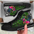 Palau High Top Shoes - Turtle Plumeria Banana Leaf Crest - Polynesian Pride