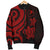 Yap Micronesian Men Bomber Jacket - Red Tentacle Turtle - Polynesian Pride