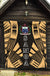 Samoa Premium Quilt - Samoa Coat Of Arms Polynesian Gold Tattoo - Polynesian Pride