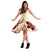 Polynesian Midi Dress - Red Floral - Polynesian Pride