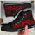 Palau High Top Canvas Shoes - Red Tentacle Turtle - Polynesian Pride