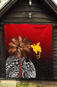 Papua New Guinea Premium Quilt - Polynesian Palm Tree - Polynesian Pride