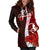 Yap Polynesian Hoodie Dress - Coat Of Arm With Hibiscus - Polynesian Pride