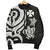 Wallis and Futuna Men's Bomber Jacket - White Tentacle Turtle - Polynesian Pride