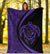 Hawaii Turtle Map Polynesian Premium Blanket - Purple - Circle Style - Polynesian Pride