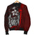 Samoa Polynesian Men's Bomber Jackets Red - Turtle With Hook - Polynesian Pride