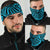 New Zealand Maori Warrior Tattoo Bandana - Blue - Polynesian Pride