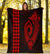 Hawaii Kakau Makau Fish Hook Polynesian Premium Blanket - Red - Polynesian Pride