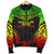 Wallis And Futuna Polynesian Chief Men's Bomber Jacket - Reggae Version - Polynesian Pride