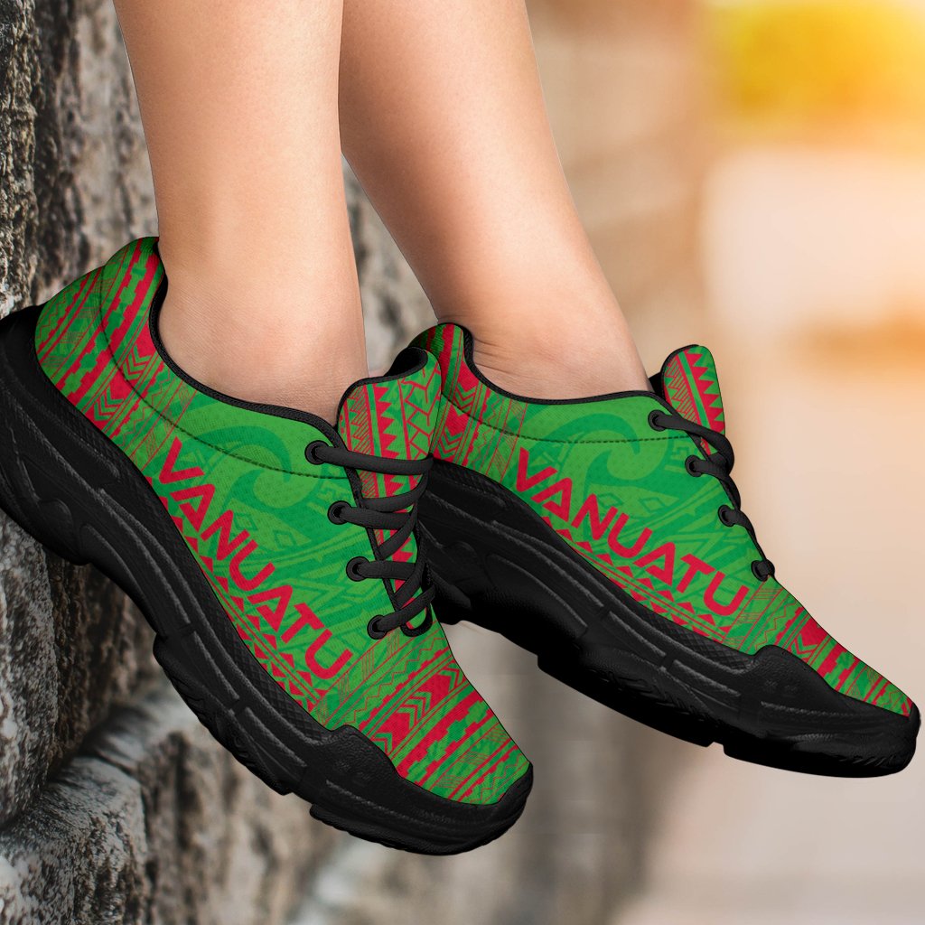 Vanuatu Chunky Sneakers - Polynesian Chief Flag Version - Polynesian Pride
