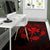 Hawaii Kanaka Turtle Hibiscus Polynesian Rug - Anthea Style Red - Polynesian Pride