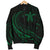 Hawaii Turtle Polynesian Women's Bomber Jacket - Green - Frida Style - Polynesian Pride
