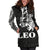 Sun In Leo Zodiac Women Hoodie Dress Polynesian Tattoo Simple - White - Polynesian Pride