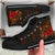 Polynesian Hawaii Kanaka Maoli High Top Shoes - Humpback Whale with Hibiscus (Golden) - Polynesian Pride