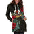 Vanuatu Hoodie Dress - Vanuatu Coat of Arms Hibiscus - Polynesian Pride