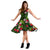 Hawaii Tropical Flower Mix Midi Dress - Polynesian Pride