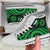 American Samoa High Top Shoes - Green Tentacle Turtle - Polynesian Pride