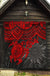 Polynesian Premium Quilt - Polynesian Red Turtle Hibiscus - Polynesian Pride