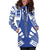 Gambier Islands Hoodie Dress - Polynesian Tattoo Flag - Polynesian Pride