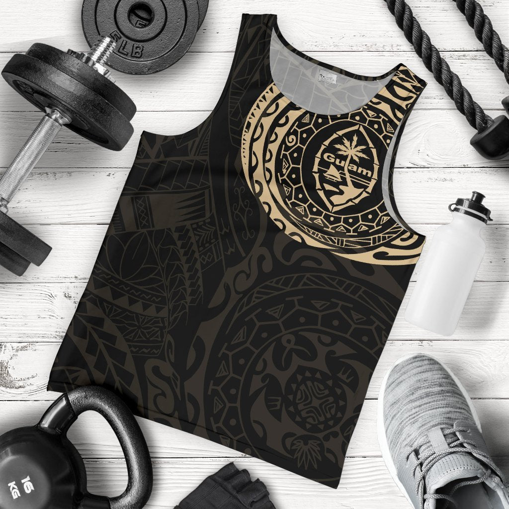 Guam Polynesian Tattoo Style Tank Top A7 - Polynesian Pride