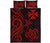 Wallis and Futuna Quilt Bed Set - Red Tentacle Turtle - Polynesian Pride