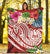 Tahiti Polynesian Premium Blanket - Summer Plumeria (Red) - Polynesian Pride