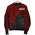 Tahiti Men's Bomber Jacket - Tahiti Seal In Heartbeat Patterns Style (Red) - Polynesian Pride