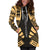 Society Islands Hoodie Dress - Polynesian Tattoo Gold - Polynesian Pride