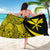 Kanaka Maoli Map Sarong Yellow - Circle Style - Polynesian Pride