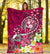 Tonga Premium Blanket - Turtle Plumeria (Pink) - Polynesian Pride