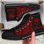 Hawaii Polynesian High Top Shoes - Hawaii Pride Red Version - Polynesian Pride