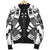 Gambier Islands Men Bomber Jackets - Polynesian Tattoo Black - Polynesian Pride