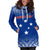 Samoa Custom Personalised Women's Hoodie Dress - Polynesian Fog Blue - Polynesian Pride