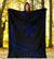 Hawaii Turtle Hibicus Premium Blanket - Frida Style - Blue - Polynesian Pride