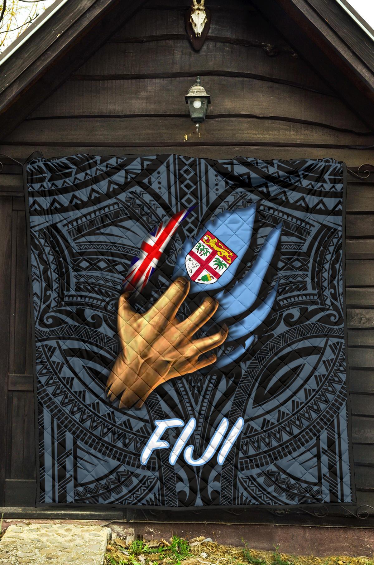 Fiji Premium Quilt - Fiji In Me (Blue) - Polynesian Pride