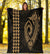 Hawaii Kakau Makau Fish Hook Polynesian Premium Blanket - Gold - Polynesian Pride