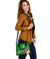 American Samoa Polynesian Shoulder Handbag - Turtle Plumeria (Green) - Polynesian Pride