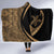 Hawaii Turtle Fish Hook Polynesian Hooded Blanket Gold - Circle Style - Polynesian Pride