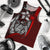 Samoa Polynesian Men's Tank Top Red - Turtle With Hook - Polynesian Pride