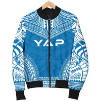 Yap Flag Polynesian Chief Women'S Bomber Jacket - Polynesian Pride