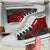Polynesian Hawaii (Kanaka Maoli) High Top Shoes - Red Hibiscus Turtle Flowing - Polynesian Pride