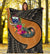 Samoa Premium Blanket - Polynesian Hook And Hibiscus (Nude) - Polynesian Pride