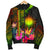 Marshall Islands Polynesian Men's Bomber jacket - Hibiscus and Banana Leaves - Polynesian Pride