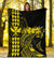 Hawaii Map Kanaka Polynesian Hula Girl Premium Blanket - Yellow - Polynesian Pride