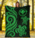 Polynesian Hawaii Premium Blanket - Green Tentacle Turtle - Polynesian Pride